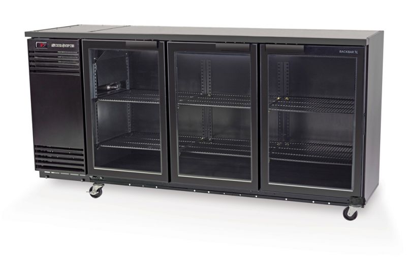 Commercial Upright Fridges - Skope BB580X-3SW 3 Glass Swing Door Fridge