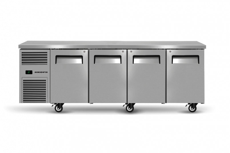 Commercial under Bench Fridges - Skope RF7.UBR.4.SD ReFlex 4 Solid Door Underbench GN 1 /1 Compatible Fridge
