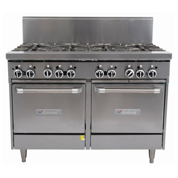 Commercial Oven Ranges & Griddles - Garland GF48-8LL-NG Heavy Duty 8 Burner Restaurant Range