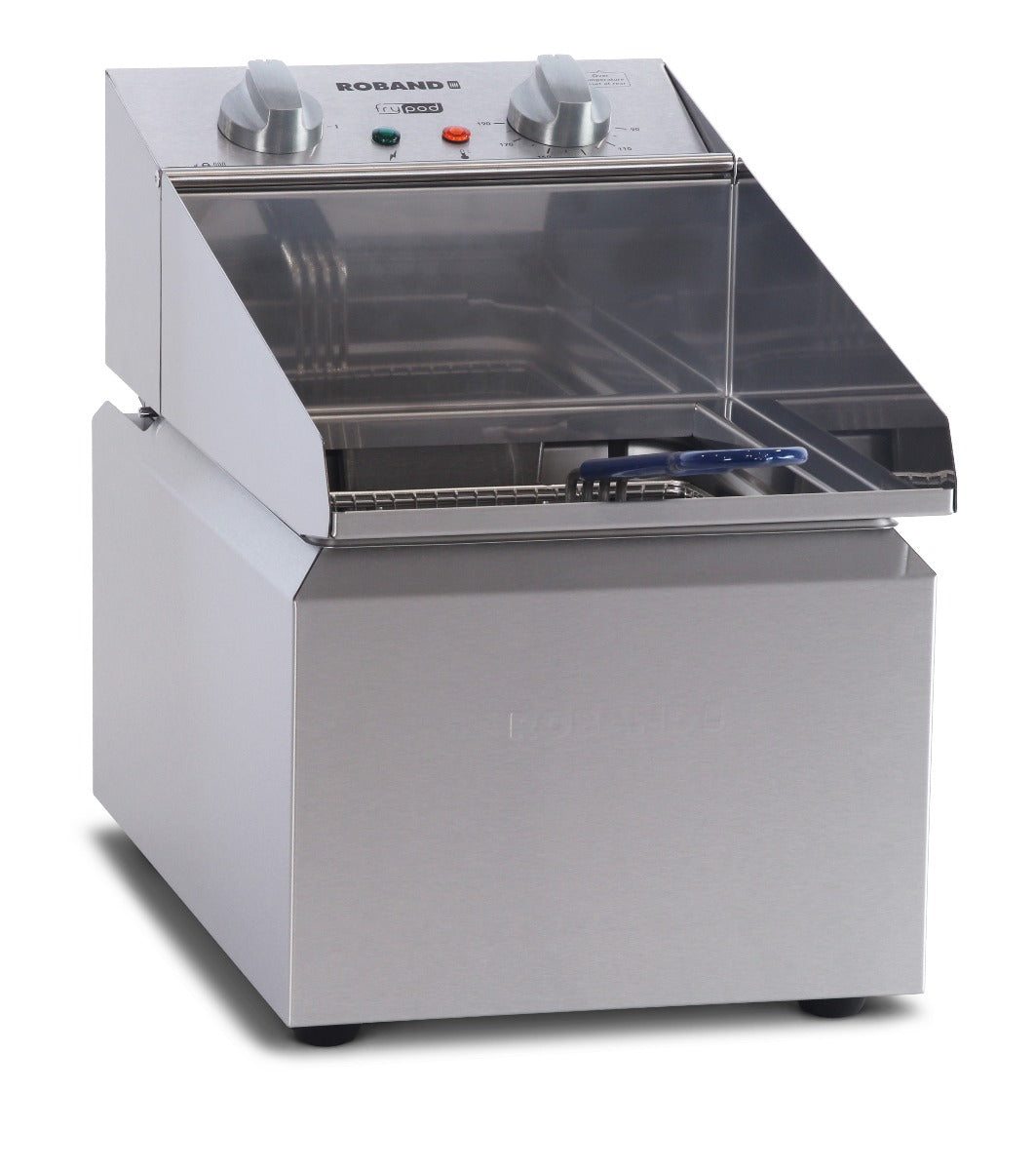 Commercial Deep Fryers & Baskets - Roband FR18 Single Pan Frypod 8lt