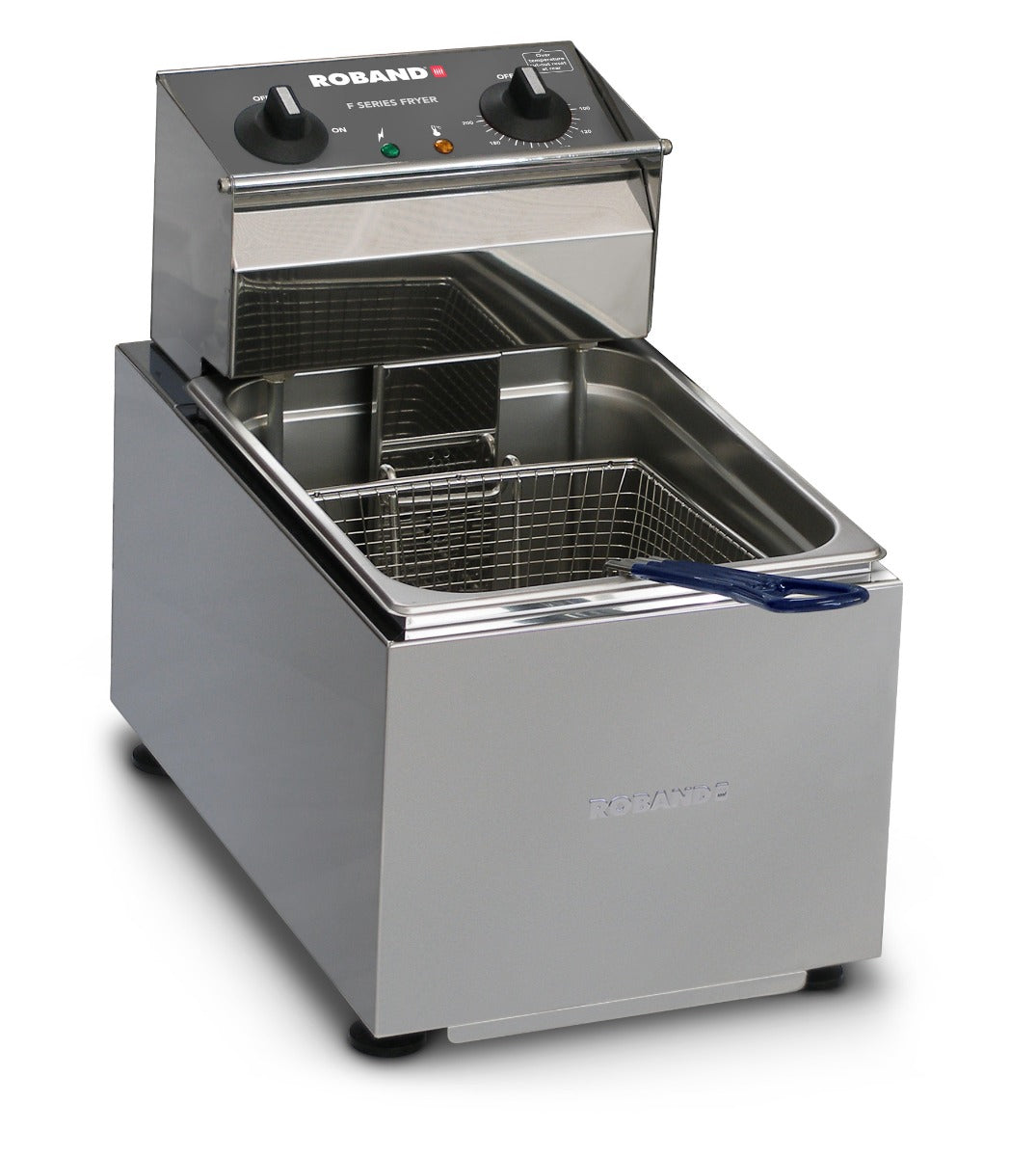 Commercial Deep Fryers & Baskets - Roband F18 Single Pan Fryer 8lt